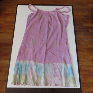 Boho Pink Cotton Sundress